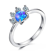 Animal Bear Cat Dog Paw Rings For Women - 925 Sterling Silver - Golonzo -                                                                             