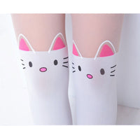 Animal Patterned Thin Tights Pantyhose Stockings for Girls - Golonzo -                                                                             
