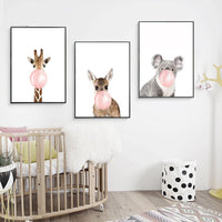 Animal Posters and Canvas Painting Wall Art - Golonzo -                                                                             