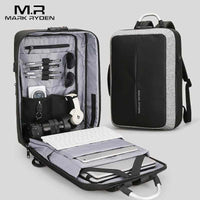 Anti-thief USB Recharging Men Backpack - NO Key TSA Lock Design - Golonzo -                                                                             