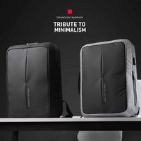 Anti-thief USB Recharging Men Backpack - NO Key TSA Lock Design - Golonzo -                                                                             