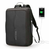 Anti-thief USB Recharging Men Backpack - NO Key TSA Lock Design - Golonzo -                                                                             