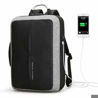Anti-thief USB Recharging Men Backpack - NO Key TSA Lock Design - Golonzo -                                                                             