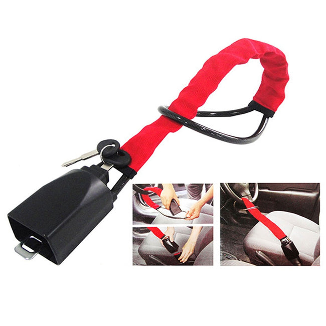Anti theft Car Steering Wheel Lock To Safety Belt - Golonzo -                                                                             