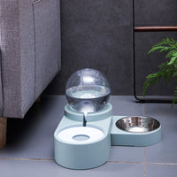 Automatic Pet Feeder Water Dispenser Bubble Pet Bowls for Water Drinking Fountain Feeding - Golonzo -                                                                             