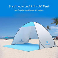 Automatic Pop Up Tent - Breathable Anti UV 2-4 Persons Instant Pop Up Beach Tent - Golonzo -                                                                             