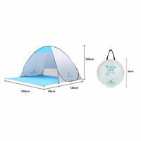 Automatic Pop Up Tent - Breathable Anti UV 2-4 Persons Instant Pop Up Beach Tent - Golonzo -                                                                             