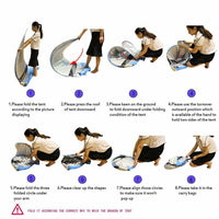 Automatic Pop Up Tent - Breathable Anti UV 2-4 Persons Instant Pop Up Beach Tent - Golonzo -                                                                             