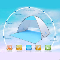 Automatic Pop Up Tent - Breathable Anti UV 2-4 Persons Instant Pop Up Beach Tent - Golonzo -                                                                             