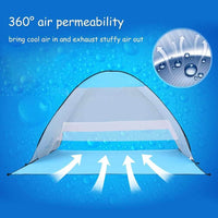 Automatic Pop Up Tent - Breathable Anti UV 2-4 Persons Instant Pop Up Beach Tent - Golonzo -                                                                             