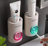 Automatic Toothpaste Dispenser Dust proof Toothbrush Holder - Golonzo -                                                                             