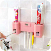 Automatic Toothpaste Dispenser +Toothbrush Holder Set - Golonzo -                                                                             