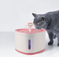 Automatic Water Fountain with LED Electric USB Pet Mute Drinker Feeder Bowl - Golonzo -                                                                             