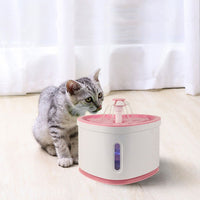 Automatic Water Fountain with LED Electric USB Pet Mute Drinker Feeder Bowl - Golonzo -                                                                             