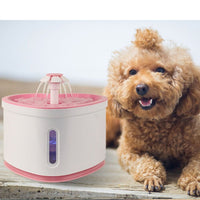 Automatic Water Fountain with LED Electric USB Pet Mute Drinker Feeder Bowl - Golonzo -                                                                             