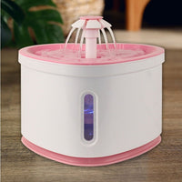 Automatic Water Fountain with LED Electric USB Pet Mute Drinker Feeder Bowl - Golonzo -                                                                             