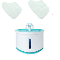 Automatic Water Fountain with LED Electric USB Pet Mute Drinker Feeder Bowl - Golonzo -                                                                             