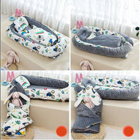 Baby Bag Portable Newborn Biomimicry Multifunctional Emperorship Solidder Nursery Foldable Travel Bed with Bumper Cot Mattress - Golonzo -                                                                             