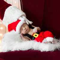 Baby Cute Crochet Knit Christmas Hat Santa - Golonzo -                                                                             