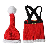 Baby Cute Crochet Knit Christmas Hat Santa - Golonzo -                                                                             