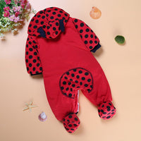 Baby Rompers Thick Warm Hooded Jumpsuits  for Autumn Winter - Golonzo -                                                                             