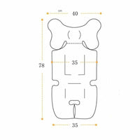 Baby Stroller Pad Seat - Warm Cushion - Golonzo -                                                                             