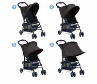 Baby Stroller Ray Shade - Blocks 99% UV UVB Sun Rays - Golonzo -                                                                             