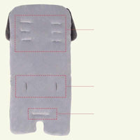 Baby Stroller Seat Cushion - Cotton Stroller Pad - Golonzo -                                                                             