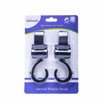 Baby Stroller hooks - Bag Hanger Rotate 360 Cart Hook (2pcs) - Golonzo -                                                                             
