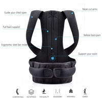 Back Posture Corrector - Back Support Belt Adjustable - Golonzo -                                                                             