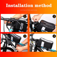 Bag Bicycle Front Tube Bag Multifunction - Golonzo -                                                                             