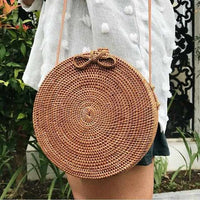 Bali Hand Straw Tote Bag - Golonzo -                                                                             
