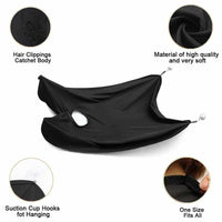 Beard Shaving Bib - Hair Clippings Catcher & Grooming Cape Apron - Golonzo -                                                                             