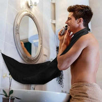Beard Shaving Bib - Hair Clippings Catcher & Grooming Cape Apron - Golonzo -                                                                             