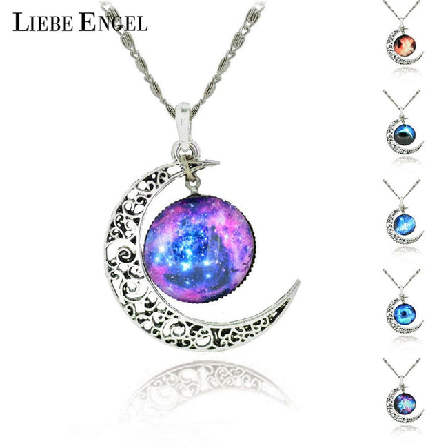 Beautiful Moon Necklace Jewelry - Golonzo -                                                                             