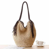 Big Straw Beach Bags - Golonzo -                                                                             