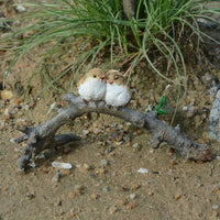 Bird Decor Micro Mini Animals Garden Miniature Figurines Frog on Leaf Animal - Golonzo -                                                                             