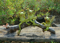 Bird Decor Micro Mini Animals Garden Miniature Figurines Frog on Leaf Animal - Golonzo -                                                                             