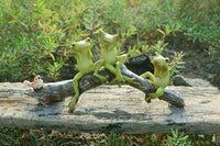 Bird Decor Micro Mini Animals Garden Miniature Figurines Frog on Leaf Animal - Golonzo -                                                                             