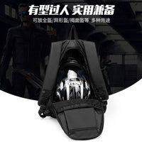 Black-Cool Backpack - Motorcycle Helmet Bag - Golonzo -                                                                             