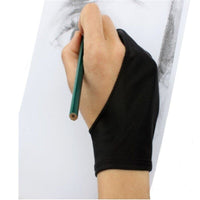 Black 2 Finger Anti fouling Glove,both for Right and Left Hand Artist Drawing - Golonzo -                                                                             