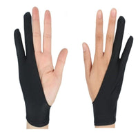 Black 2 Finger Anti fouling Glove,both for Right and Left Hand Artist Drawing - Golonzo -                                                                             