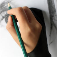 Black 2 Finger Anti fouling Glove,both for Right and Left Hand Artist Drawing - Golonzo -                                                                             