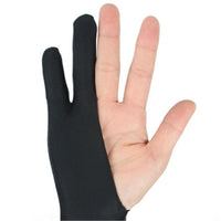 Black 2 Finger Anti fouling Glove,both for Right and Left Hand Artist Drawing - Golonzo -                                                                             
