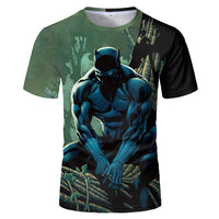 Black Panther T Shirt Men Short Sleeve Movie Tshirts Summer O Neck Camiseta Streetwear Cotton Top - Golonzo -                                                                             
