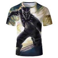 Black Panther T Shirt Men Short Sleeve Movie Tshirts Summer O Neck Camiseta Streetwear Cotton Top - Golonzo -                                                                             