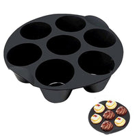 Black Silicone Air Fryer Cupcake Muffin Baking - Golonzo -                                                                             