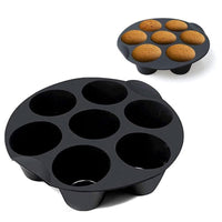 Black Silicone Air Fryer Cupcake Muffin Baking - Golonzo -                                                                             