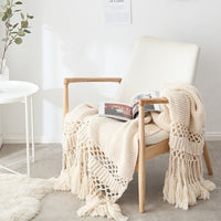 Blankets for Beds Hand knitted Sofa - Golonzo -                                                                             