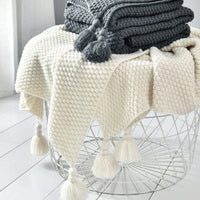 Blankets for Beds Hand knitted Sofa - Golonzo -                                                                             